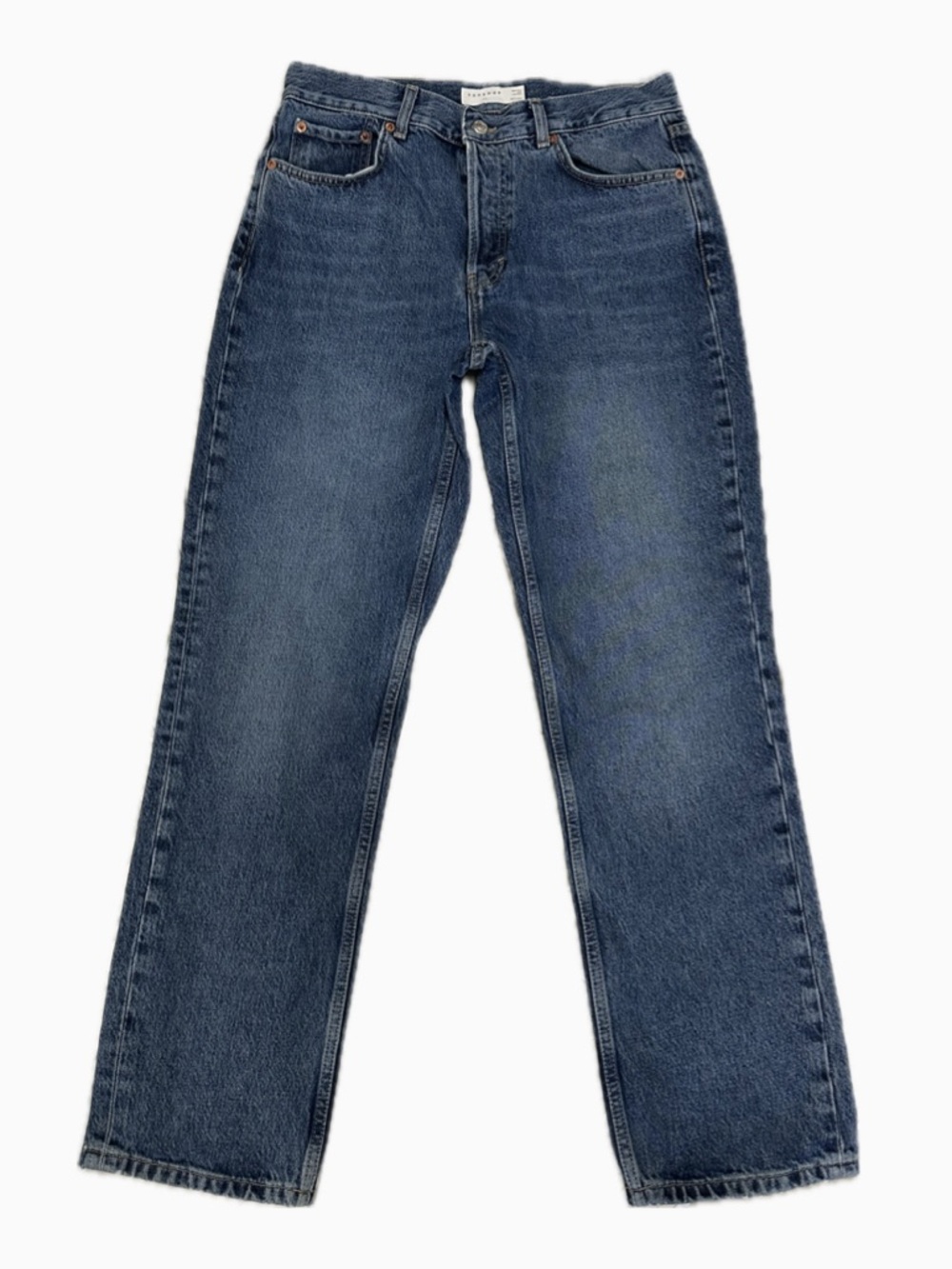 Classic Straight-Leg Blue Jeans